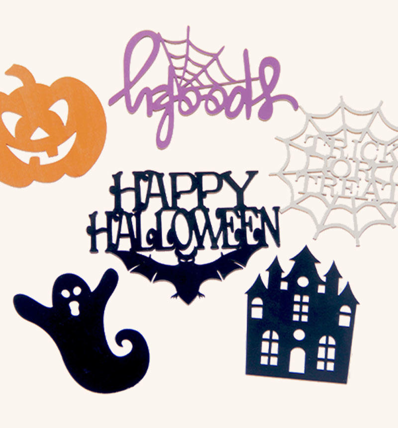 HY-E46641 Halloween small wood chips spider web