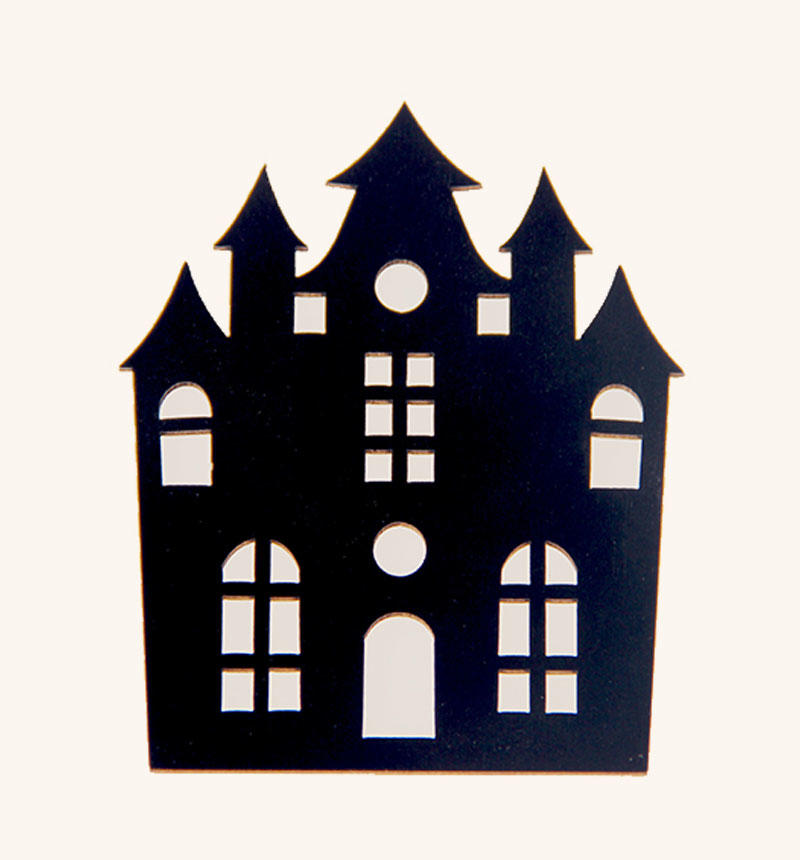 HY-E46641 Halloween small wood chip house