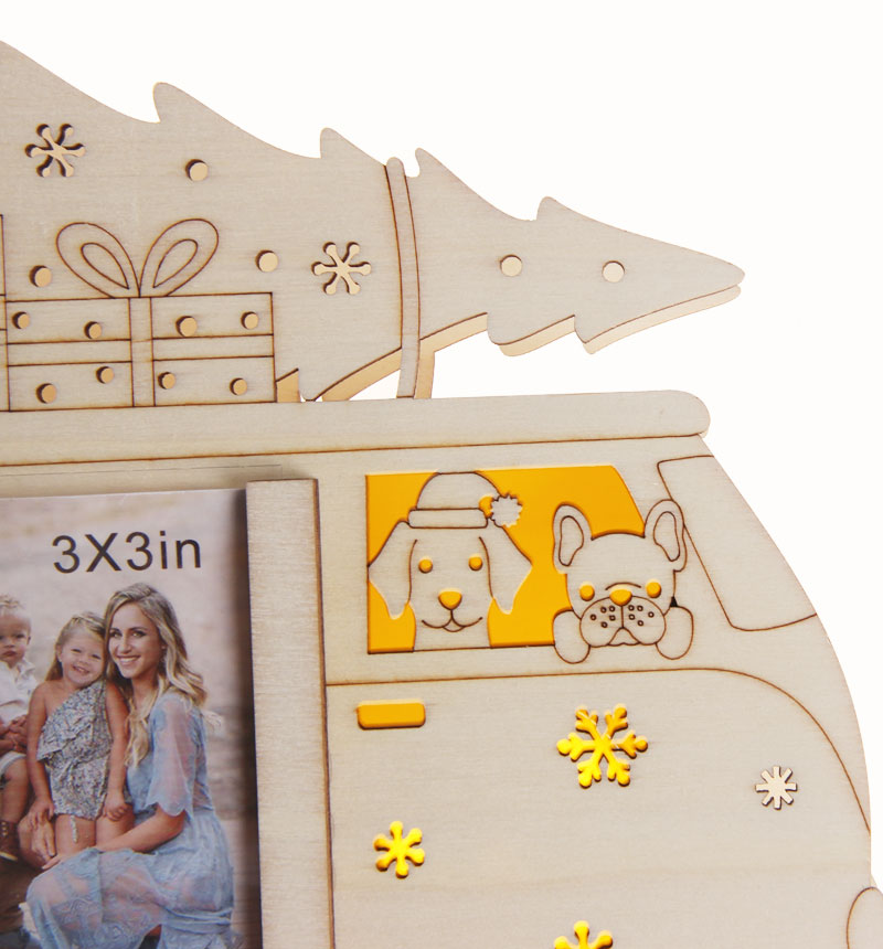 HY-E600545-1 Christmas photo frame car