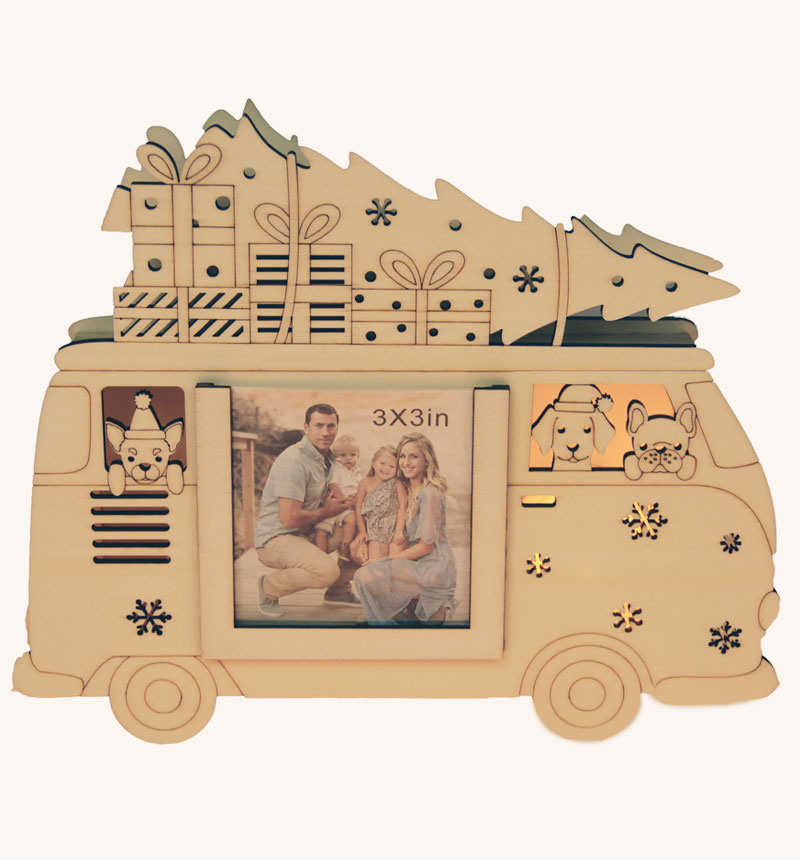 HY-E600545-1 Christmas photo frame car