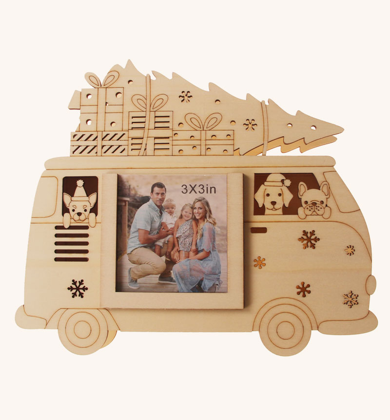 HY-E600545-1 Christmas photo frame car