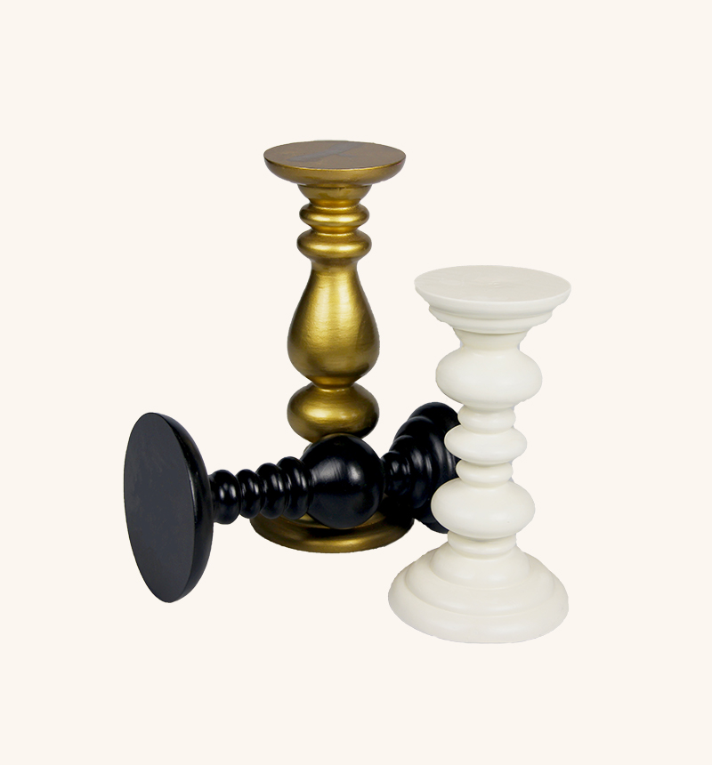 HY-J247-2 Black candle holder