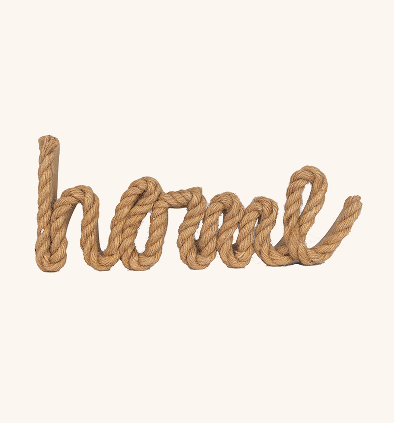 HY-E600316 Hemp rope sticking wooden table decoration