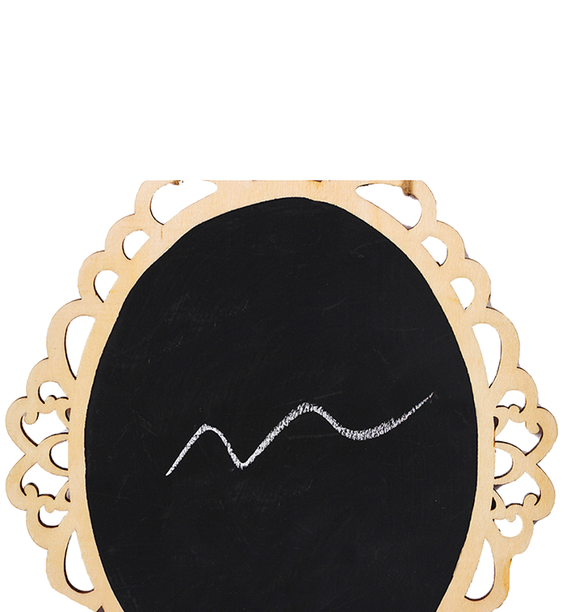HY-E40809 Oval blackboard wall hanging