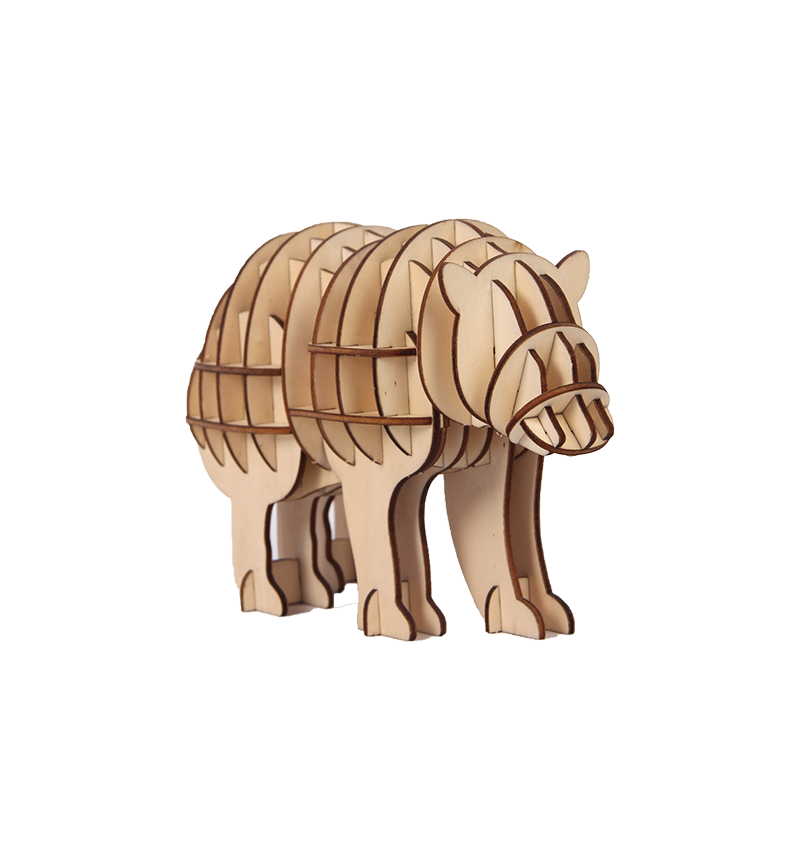 HY-E5442 Wooden splicing animal toy