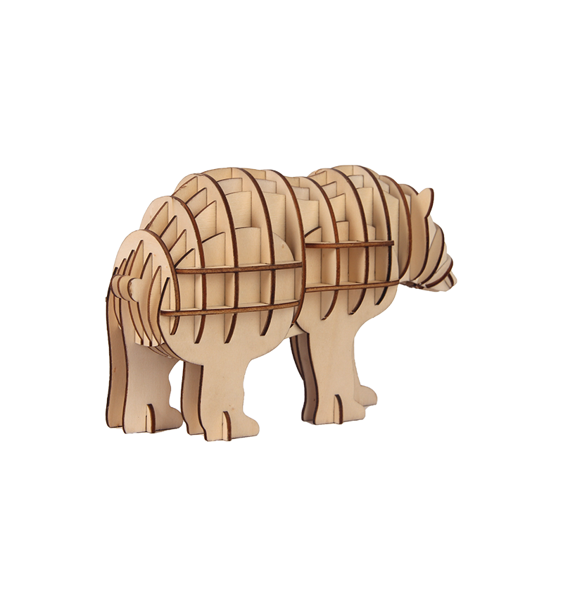 HY-E5442 Wooden splicing animal toy
