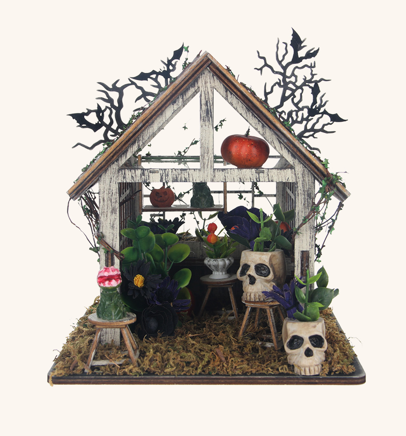 DIY Green Garden House Miniature Kit
