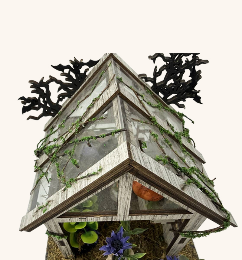 DIY Green Garden House Miniature Kit