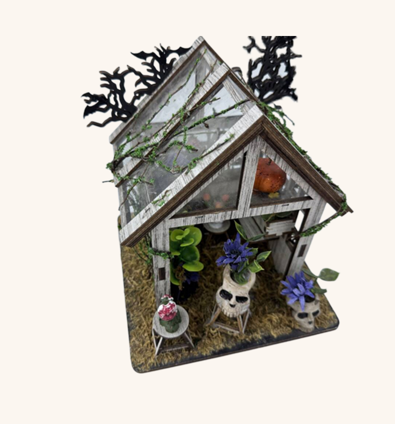 DIY Green Garden House Miniature Kit