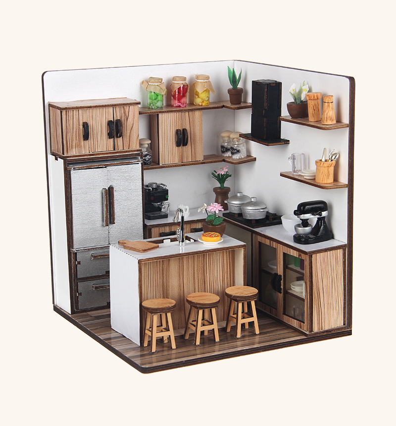 DIY Kitchen Miniature House Kit 