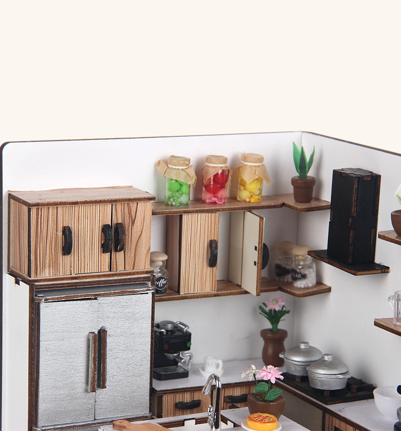 DIY Kitchen Miniature House Kit 