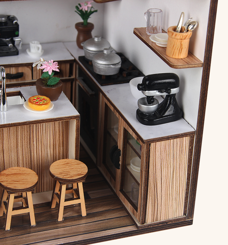 DIY Kitchen Miniature House Kit 