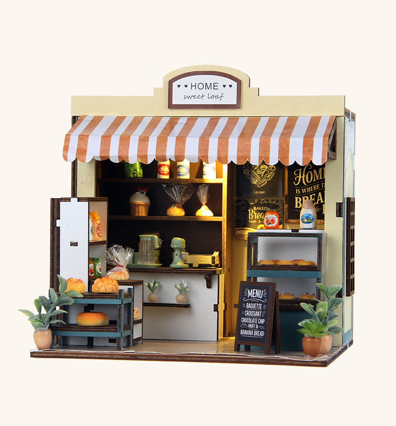 DIY Bakery Shop Miniature House Kit