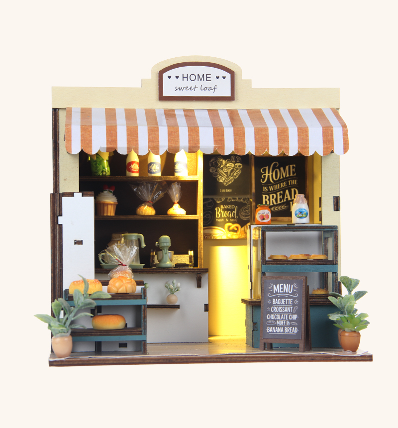 DIY Bakery Shop Miniature House Kit