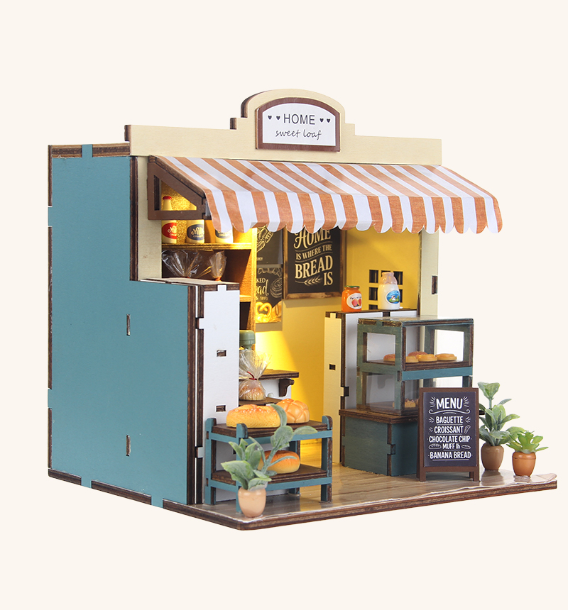 DIY Bakery Shop Miniature House Kit