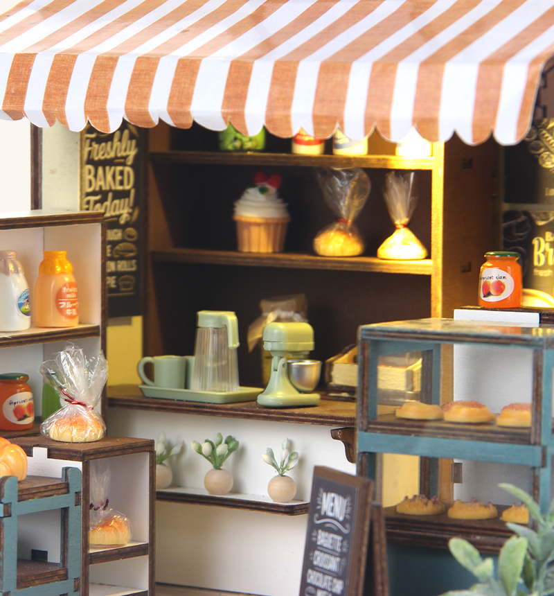 DIY Bakery Shop Miniature House Kit