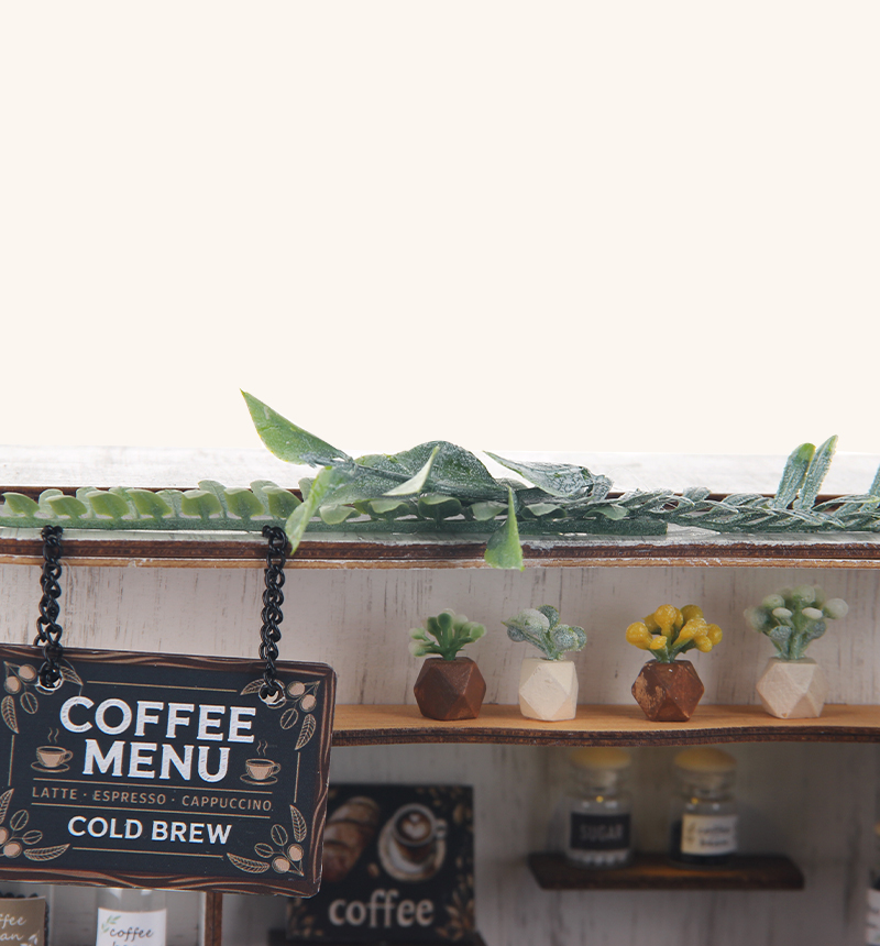 DIY Coffee Shop Miniature House Kit 