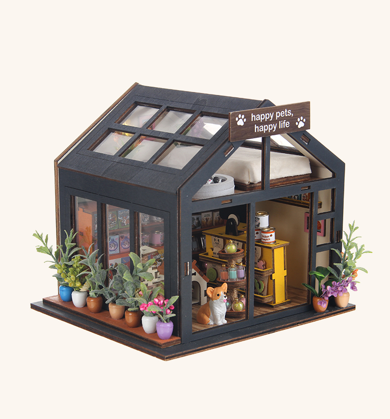 DIY  Pet Shop Miniature House Kit 