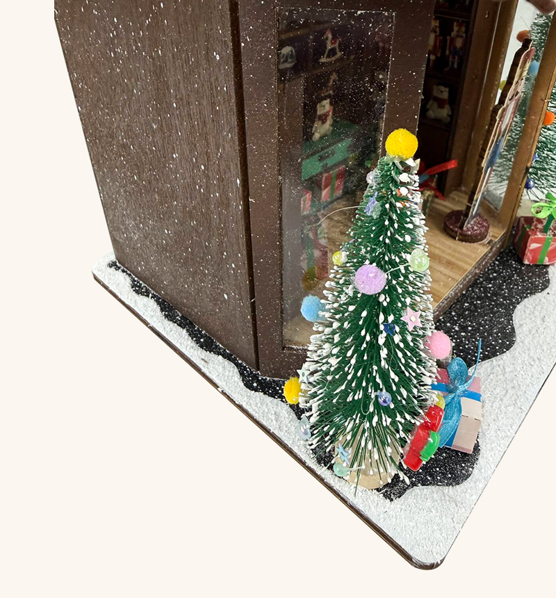 DIY Christmas Joy Shop Miniature Kit 