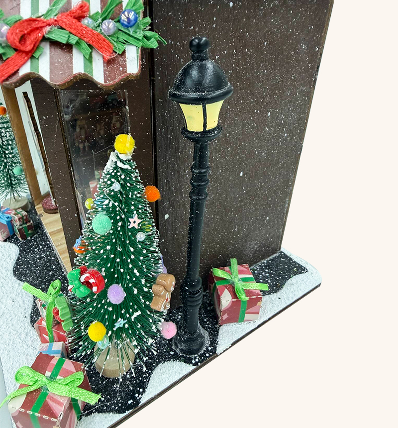 DIY Christmas Joy Shop Miniature Kit 