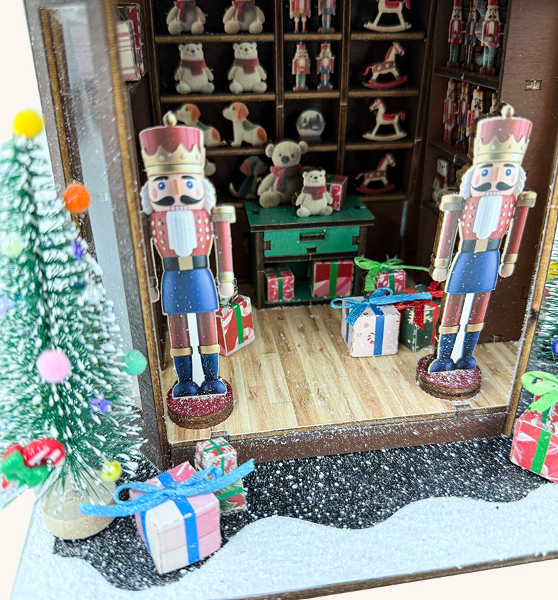 DIY Christmas Joy Shop Miniature Kit 