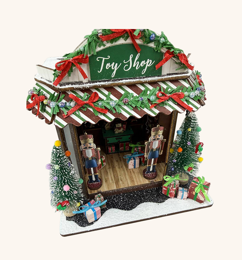 DIY Christmas Joy Shop Miniature Kit 