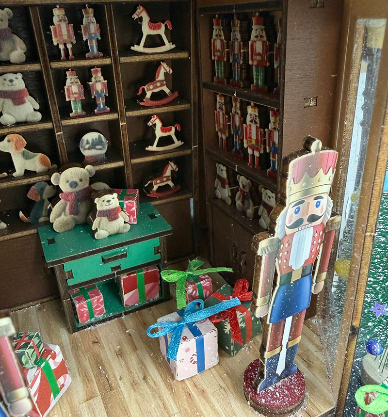 DIY Christmas Joy Shop Miniature Kit 